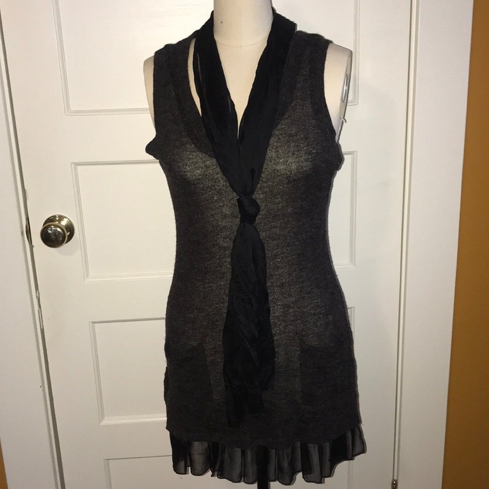 Sweater Top with Scarf by Blue Bird